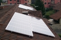 Impianto fotovoltaico parzialmente integrato di 2,99 kWp<br />
13 moduli Solarday PX60-230<br />
Poirino (TO)