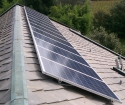 Impianto fotovoltaico parzialmente integrato da 2,99 kWp<br />
13 moduli Solarday PX60-230<br />
Borgomanero (NO)