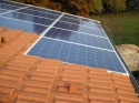 Impianto fotovoltaico integrato architettonicamente da 2,99 kWp<br />
13 moduli Solarday PX60-230<br />
Vigliano Biellese (BI)