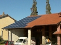 Impianto fotovoltaico integrato architettonicamente da 5,98 kWp<br />
26 moduli Solarday PX60-230<br />
Salussola (BI)