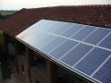 Impianti fotovoltaici integrati architettonicamente da 2,99 kWp + 2,99 kWp <br /> 13 + 13 moduli Solarday PX60-230 <br /> Poirino (TO)