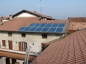 Impianto fotovoltaico integrato architettonicamente da 2,99 kWp<br />
13 moduli Solarday PX60-230<br />
Cerrione (BI)