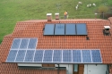 Impianto fotovoltaico integrato architettonicamente da 2,99 kWp<br />
13 moduli Solarday PX60-230<br />
Villanova Mondov� (CN)