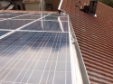 Impianto fotovoltaico integrato architettonicamente di 3,68 kWp<br />
16 moduli Solarday PX60-230<br />
Tollegno (BI)