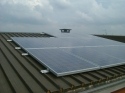 Impianto fotovoltaico parzialmente integrato da 2,99 kWp <br /> 13 moduli Solarday PX60-230 <br /> Saronno (VA)