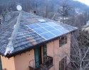 Impianto fotovoltaico integrato architettonicamente da 2,07 kWp<br />
9 moduli Solarday PX60-230<br />
Torre Pellice (TO)