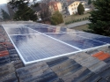 Impianto fotovoltaico integrato architettonicamente da 2,07 kWp<br />
9 moduli Solarday PX60-230<br />
Torre Pellice (TO)