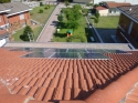 Impianto fotovoltaico integrato architettonicamente da 4,14 kWp<br />
18 moduli Solarday PX60-230<br />
Cameri (NO)